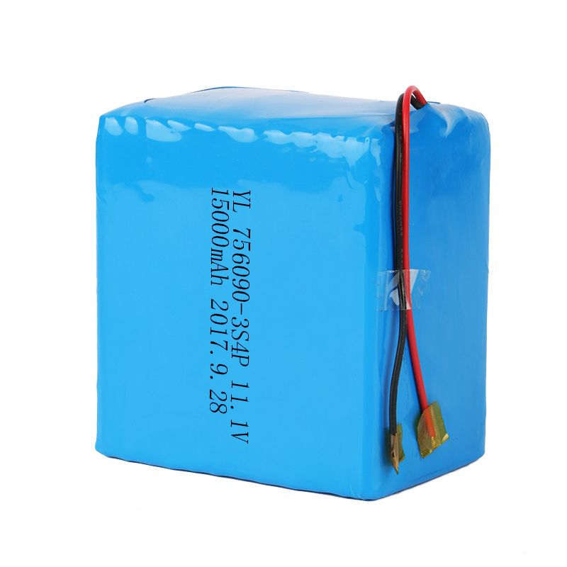 756090 3S4P 11.1V 15000mAh Lipo battery pack