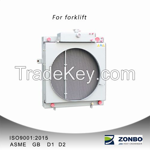 Aluminum plate fin heat exchanger oil cooler radiators for forklifts