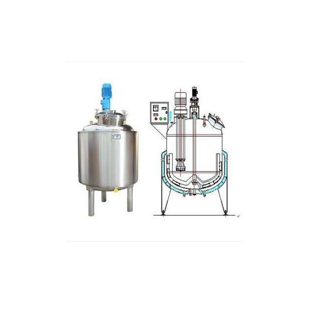 100L electric heating mixing tank stainless steel mixing tank price