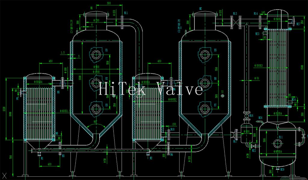 HT05 Double-effect external circulation vacuum concentrator equipment for Fruit juice 