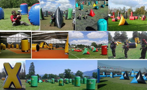 inflatable paintball bunkers