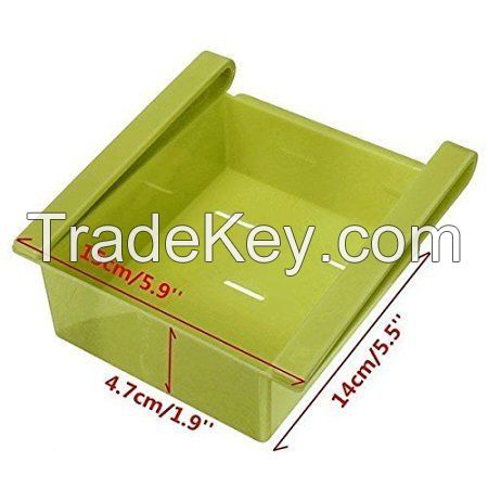 Refrigerator Plastic Storage Fridge Racks Tray Selves Shelf (Set of 4)(Multi-Color)