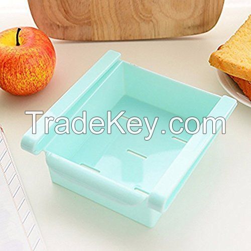 Refrigerator Plastic Storage Fridge Racks Tray Selves Shelf (Set of 4)(Multi-Color)