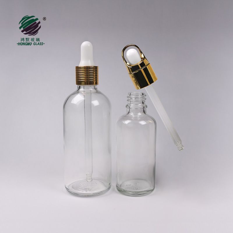 clear 30ml glass dropper bottle packaging transparent empty glass bottles for essential oil