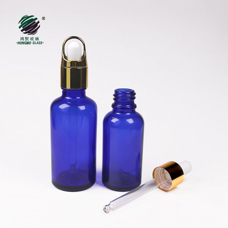 empty cobalt blue perfume glass bottles 50ml glass e-liquid bottle dropper 100ml free samples