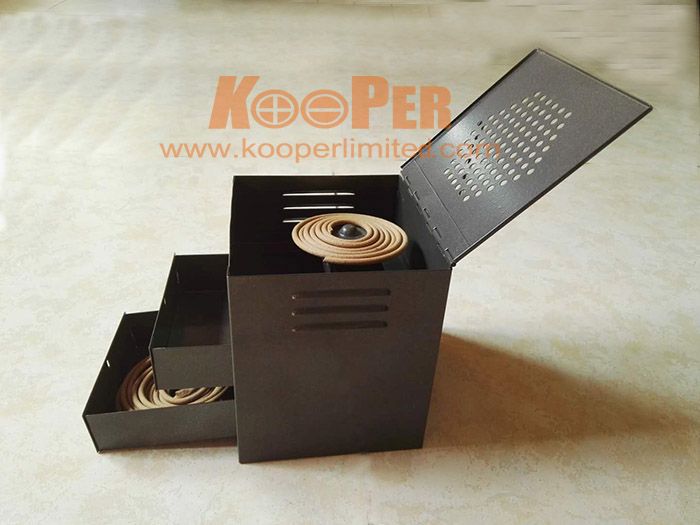 Metal Sandalwood Mosquito Boxtype Coil Diffuser Burner