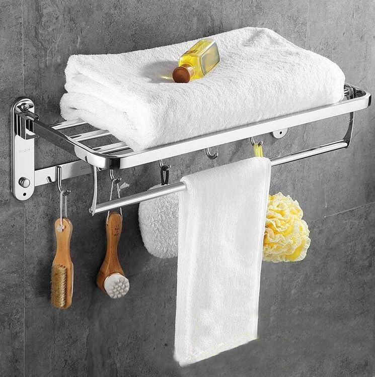 Mirror surface sus 304 stainless steel towel rack