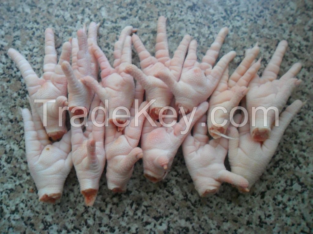 Frozen chicken paws
