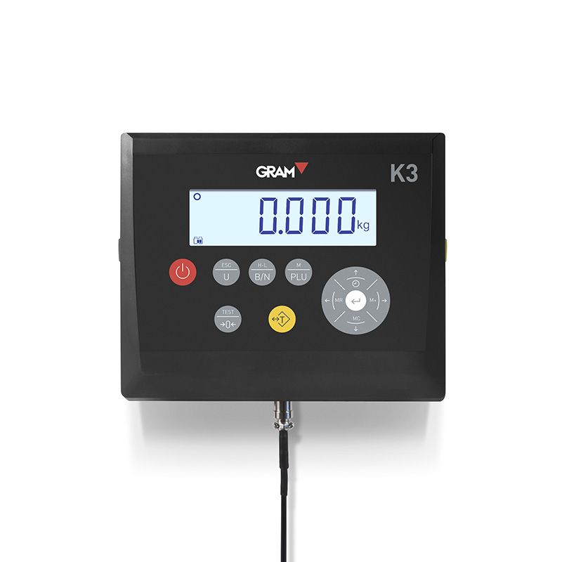 Weighing indicator K3 with rechargeable battery and LCD display