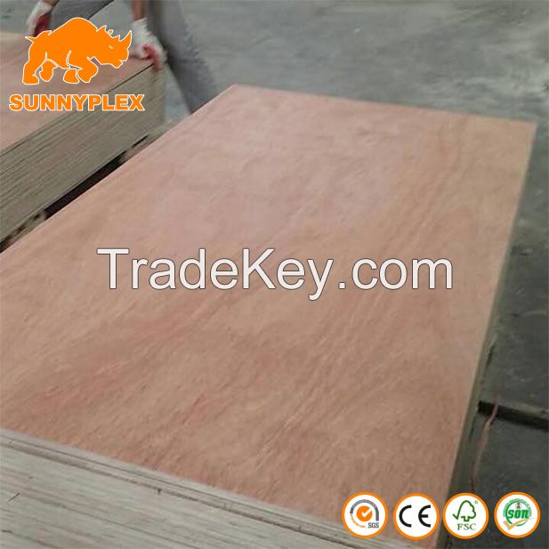 1250*2500mm Commercial Bintangor Plywood