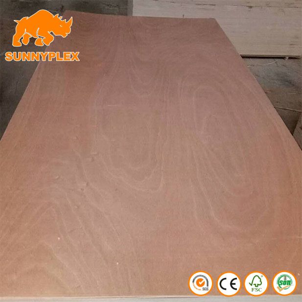 2- 25mm 1220- 2440mm Commercial Plywood Furniture Plywood