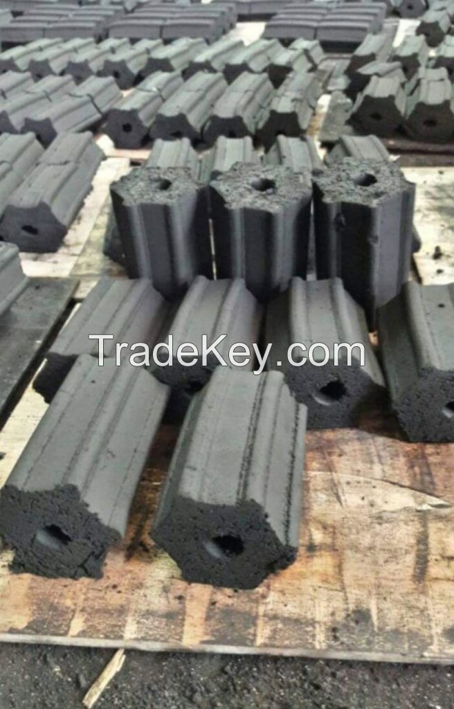 hexagonal briquettes charcoal