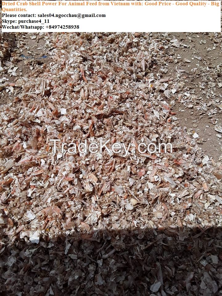 Dried Crab Shell Powder from Vietnam for Animal Feed with cheap price