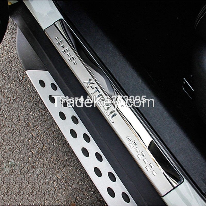 For 2008-2014 2015 2016 2017 Nissan X-Trail X Trail XTrail T32 T31 Stainless Scuff Plate Door Sill Welcome Pedal Car Accessories