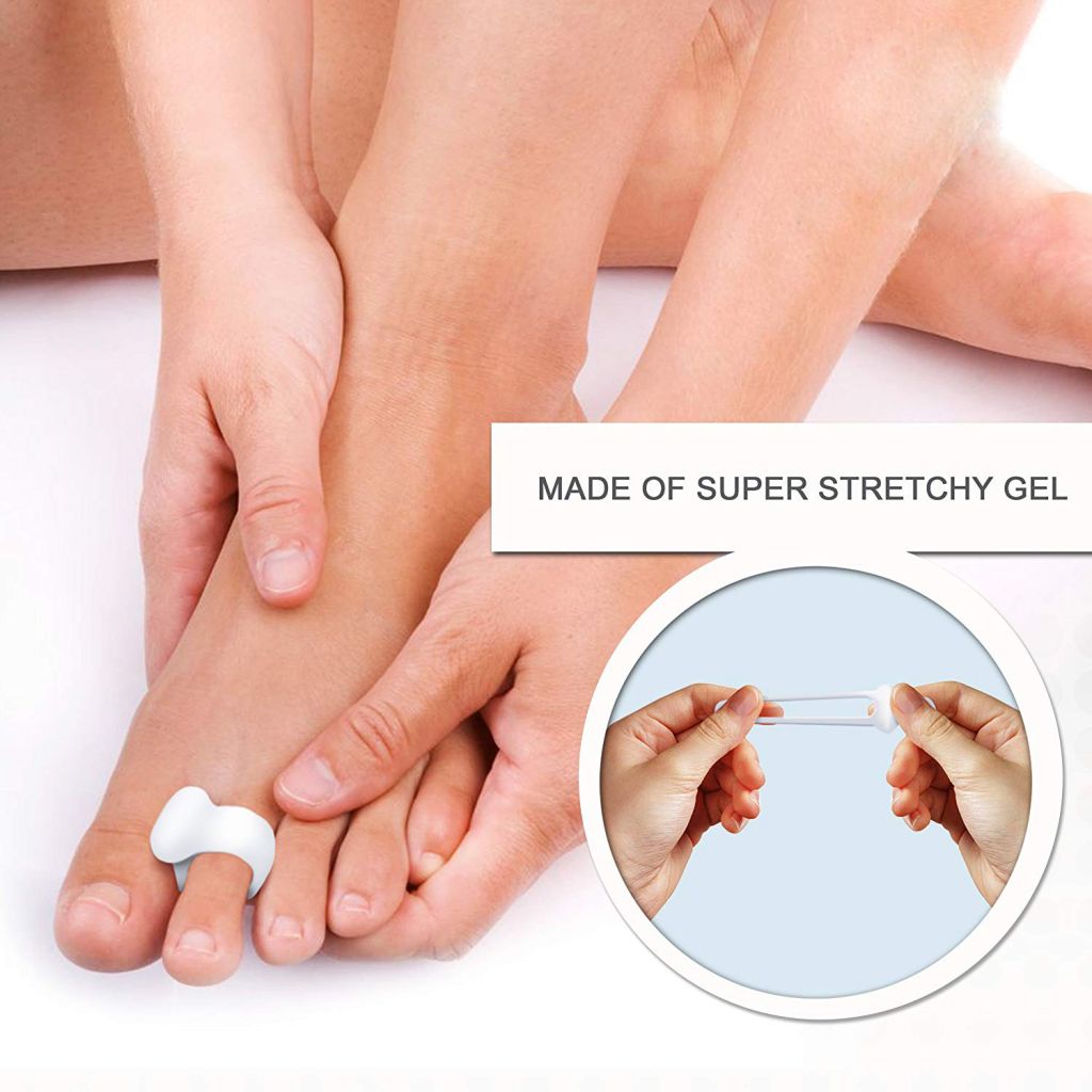 Original Toe Spacers for Bunions, 2 Pieces, Temporary Bunion Corrector - Soft Gel Bunion Splint Toe Separators - Fast Bunion Relief  TS143