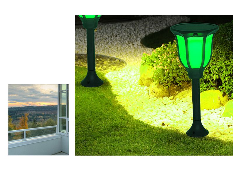 Solar Light 6 color with Flickering Flame-Sunklly Waterproof Solar Lighting Landscape Decoration for Garden Patio Yard Driveway, auto ON/OFF  SL130