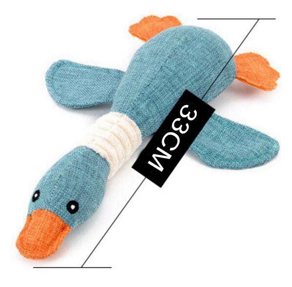 Swan Design Puppy Dog Chew Funny Sound Plush Pet Toys PT100