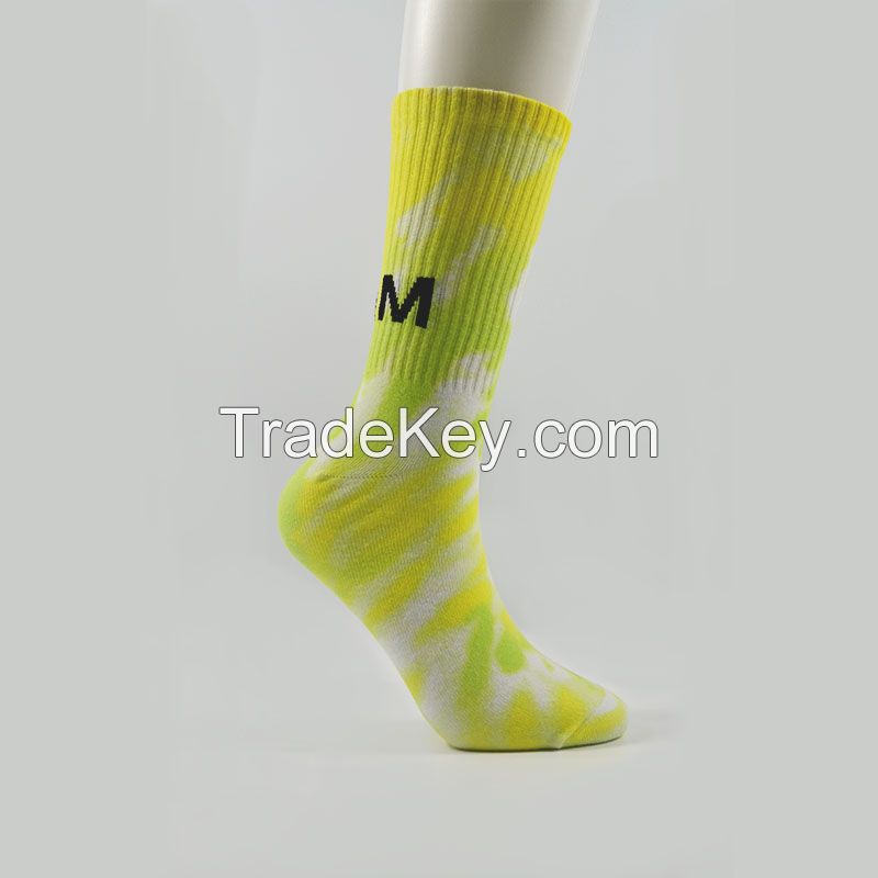 Digital printing crew socks, Polyester sock, fashion socks, fashion apparel, women's socks, Sports socks