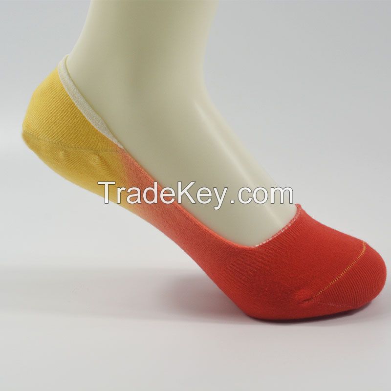 No show socks, Women's socks, dip dye no show socks, cotton socks, sport socks, fashion apparel, Customized socks, fashion socks