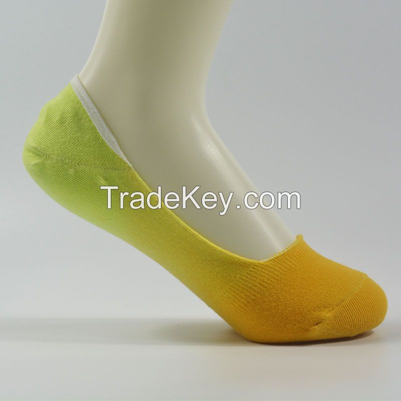 No show socks, Women's socks, dip dye no show socks, cotton socks, sport socks, fashion apparel, Customized socks, fashion socks