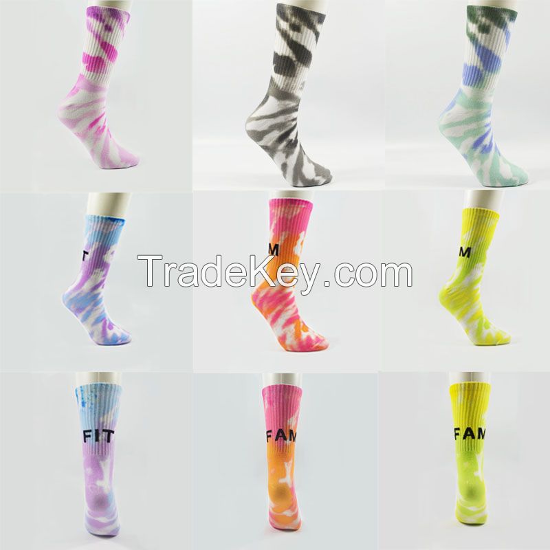 Digital printing crew socks, Polyester sock, fashion socks, fashion apparel, women's socks, Sports socks