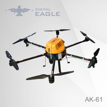 6 rotors Carbon Fiber Agricultural Sprayer UAV drone 10kg Payload from Digital Eagle AK61