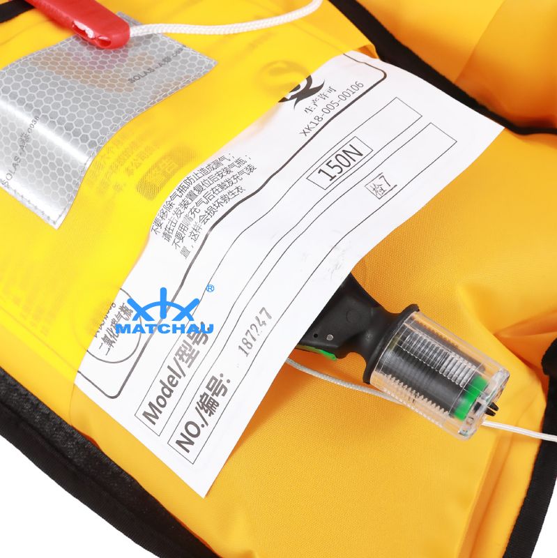 Single Air Chamber Inflatable Life Jacket (manual+automatic)