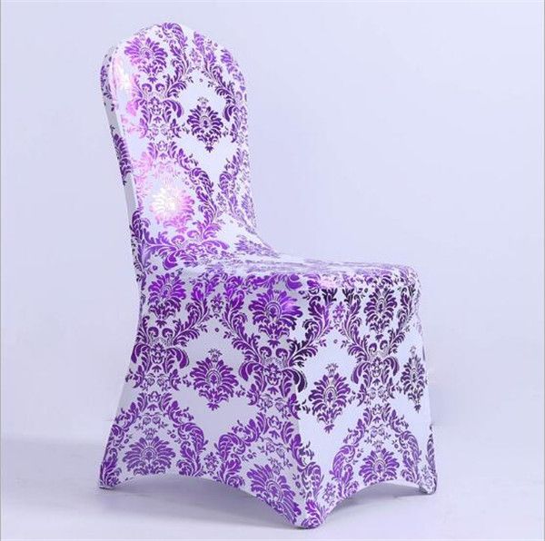 China Stretchy Spandex Fitted Metallic Banquet Chair Cover for Wedding Party Event Catering