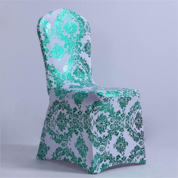 China Stretchy Spandex Fitted Metallic Banquet Chair Cover for Wedding Party Event Catering