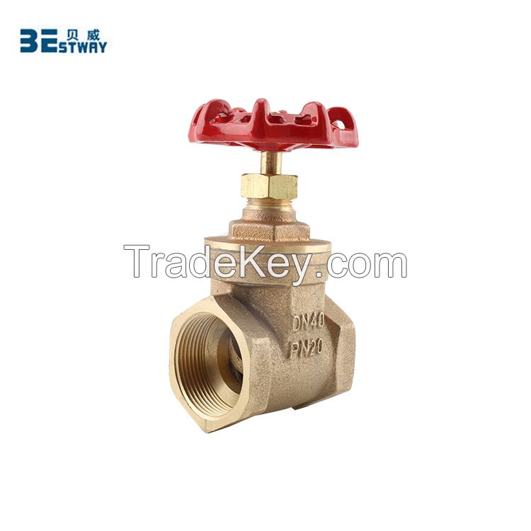 High end new product brass stem bronze gate valve