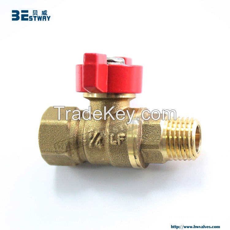 lead free food grade brass ball valve with T handle