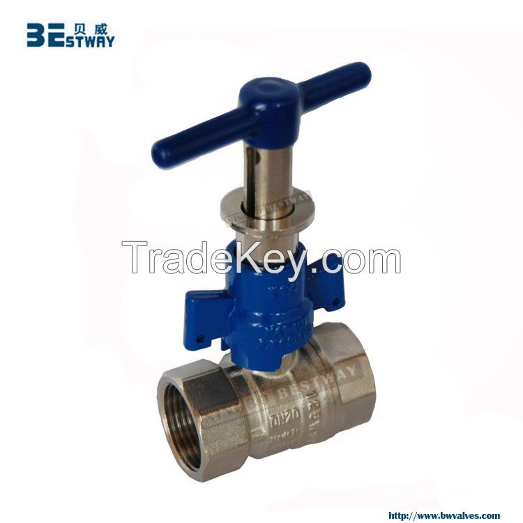 water meter lockable water valve with T handle