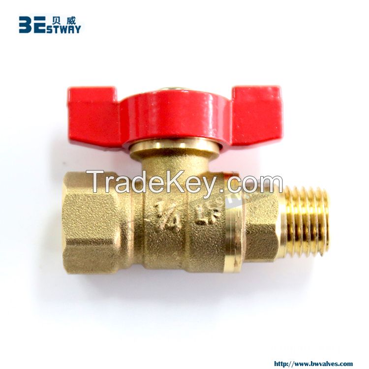 lead free food grade brass ball valve with T handle