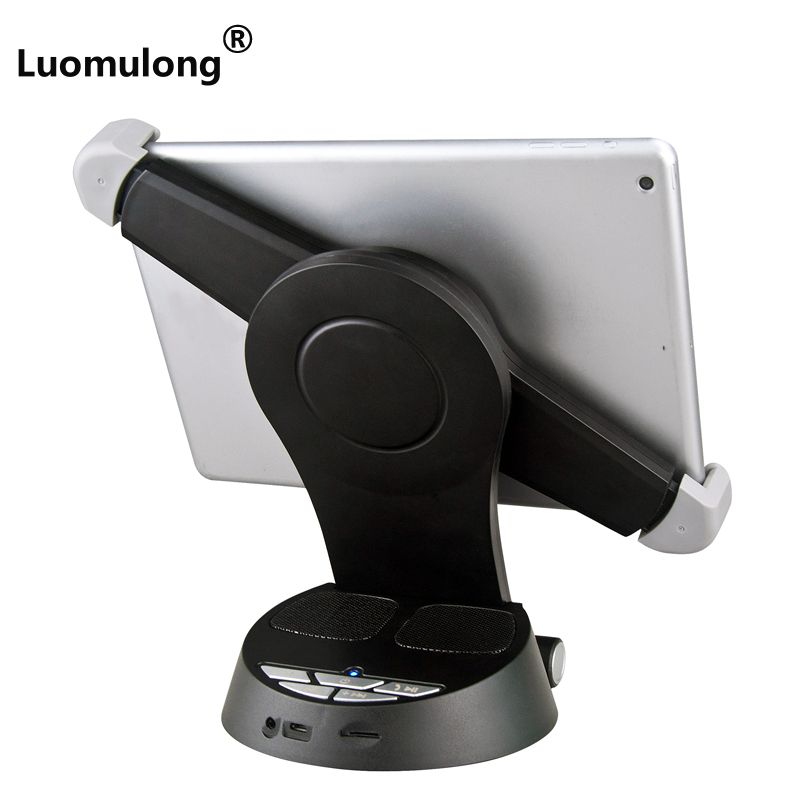 OEM logo desktop bluetooth speaker tablet PC holder