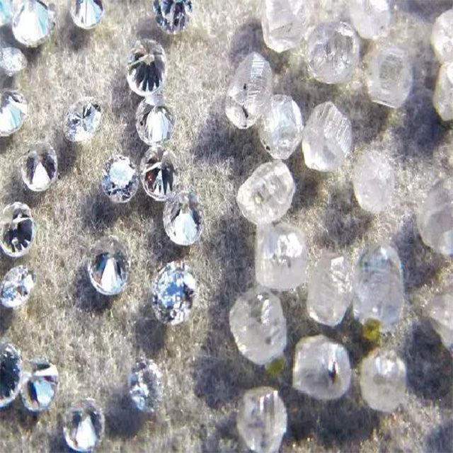 Uncut white rough diamond synthetic diamonds for sale