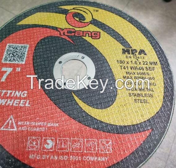 180*1.6*22 resin cutting wheel