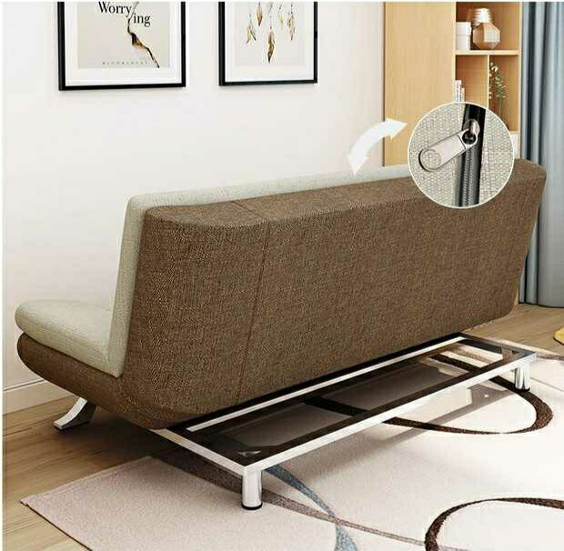 Solid wood folding multi-functional sofa bed