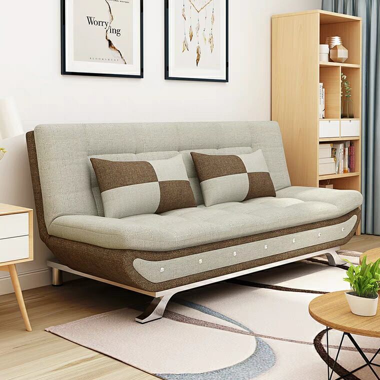 Solid wood folding multi-functional sofa bed