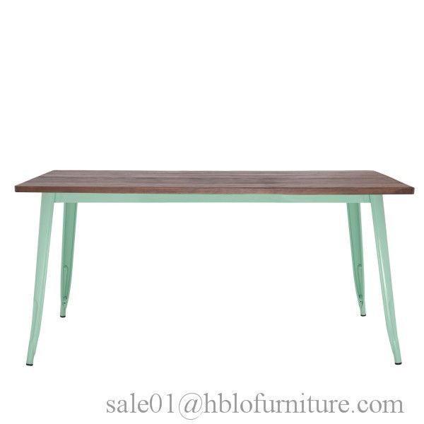 MDF table, fast food square kitchen restaurant plastic wood modern dining table set