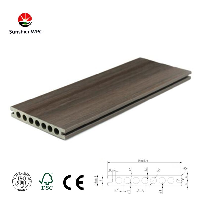 WPC composite decking board with CE 