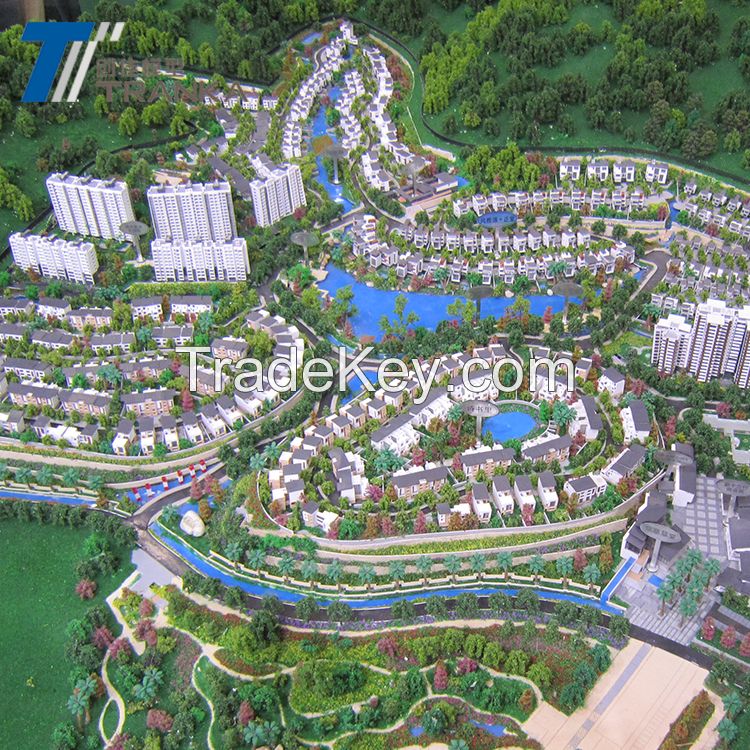 High quality city miniature model , urban planning model