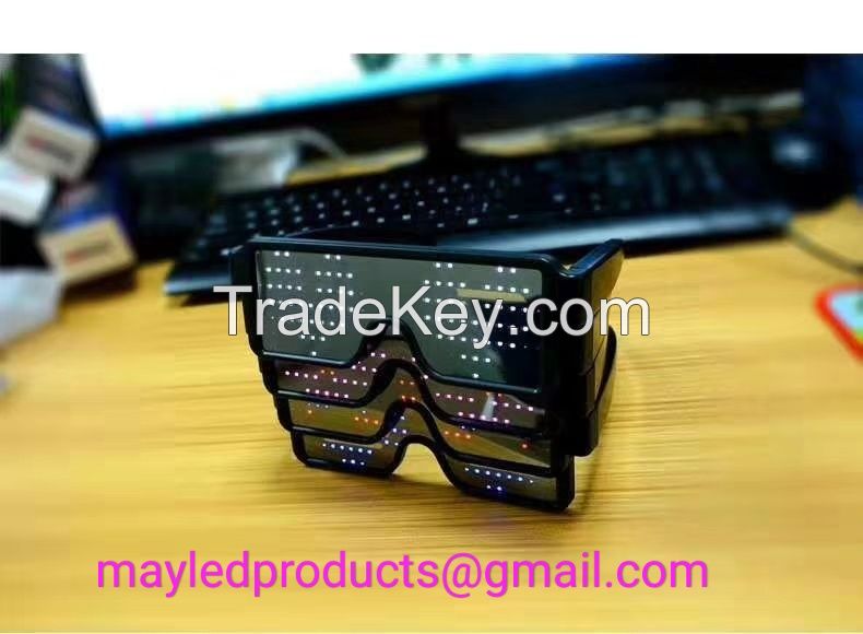  2018 The Latest LED Lighting Eyeglasses Party Glasses Event Items Night Club Favors Luminous Glasses With Fashion Style 