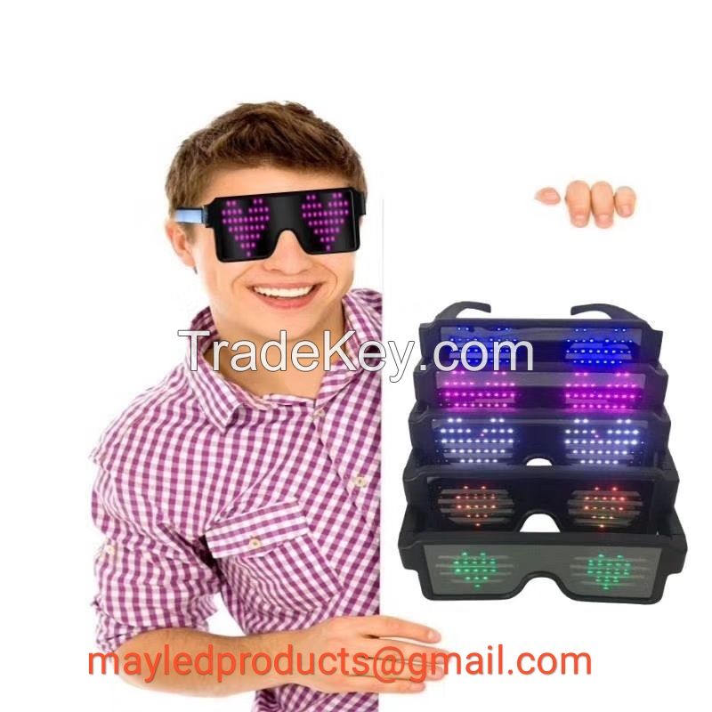  2018 The Latest LED Lighting Eyeglasses Party Glasses Event Items Night Club Favors Luminous Glasses With Fashion Style 