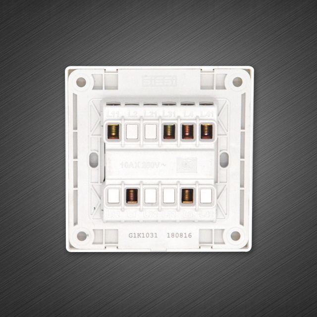 3 Gang 1 Way Electrical Wall Switch