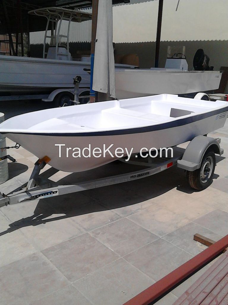 BOATS FIBERGLASS AND TRAILERS