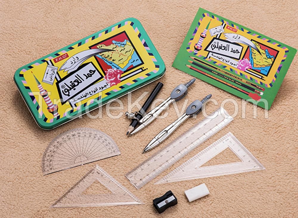 Geometry Compass Set ,Combination Compass Set for Solid and Plane Geometry Precision Tool for Drawing, Draft