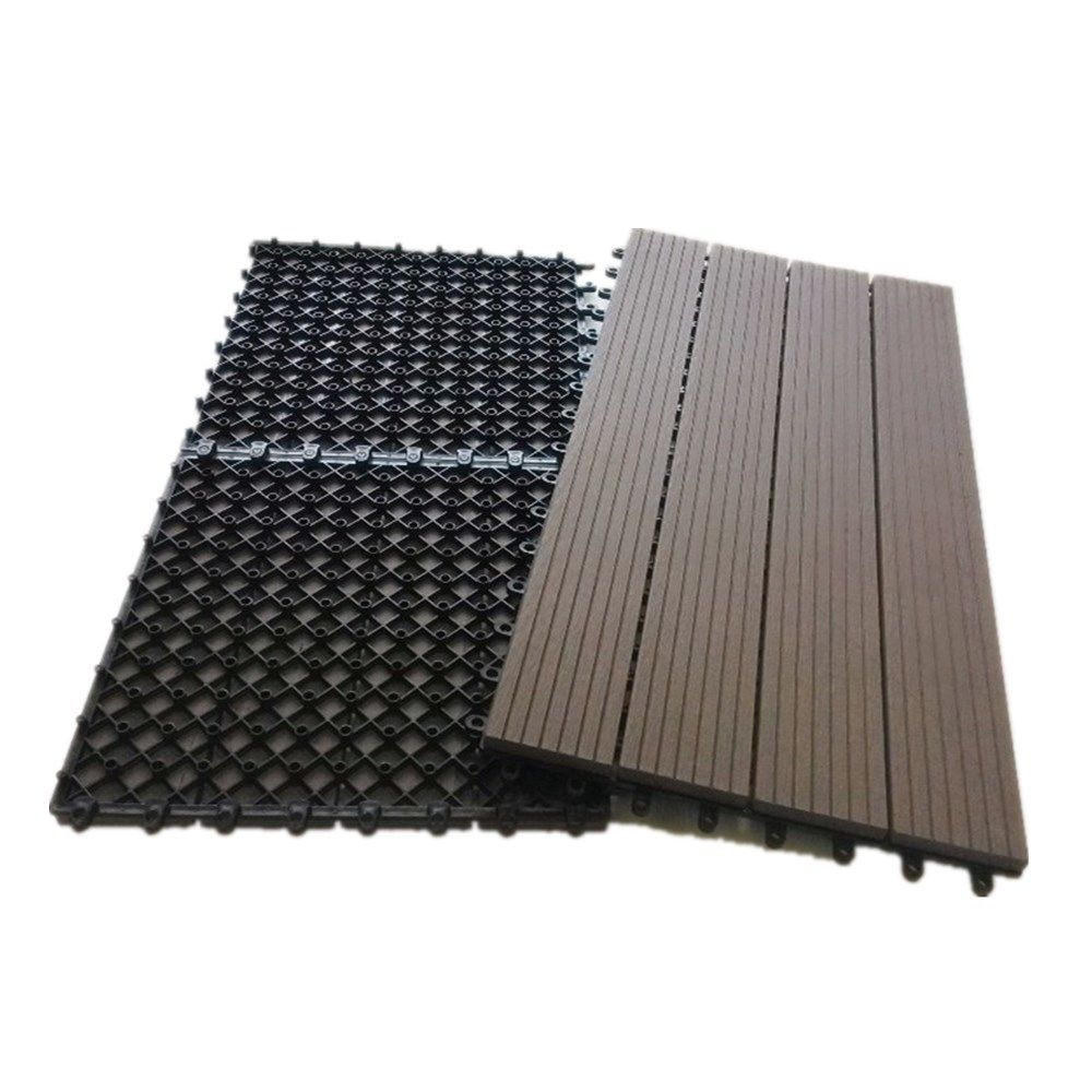 300*600mm type 22mm thickness WPC DECKING  DIY TILES For Garden 