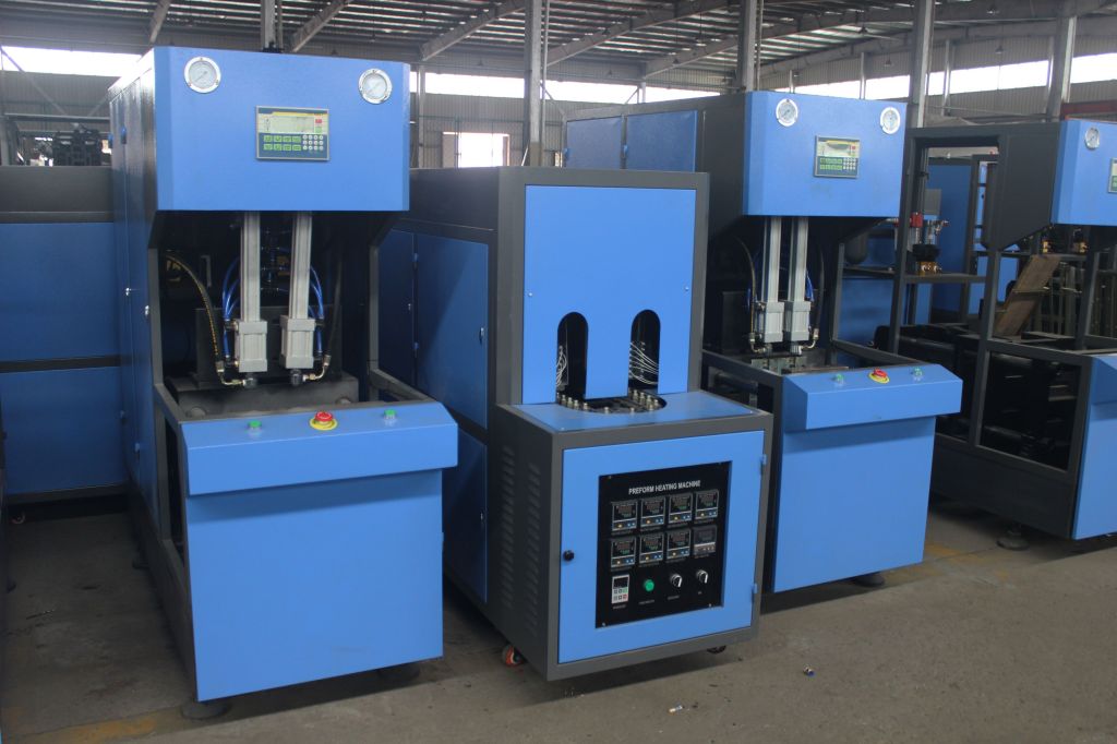 Pet semi-automatic bottle blow molding machine