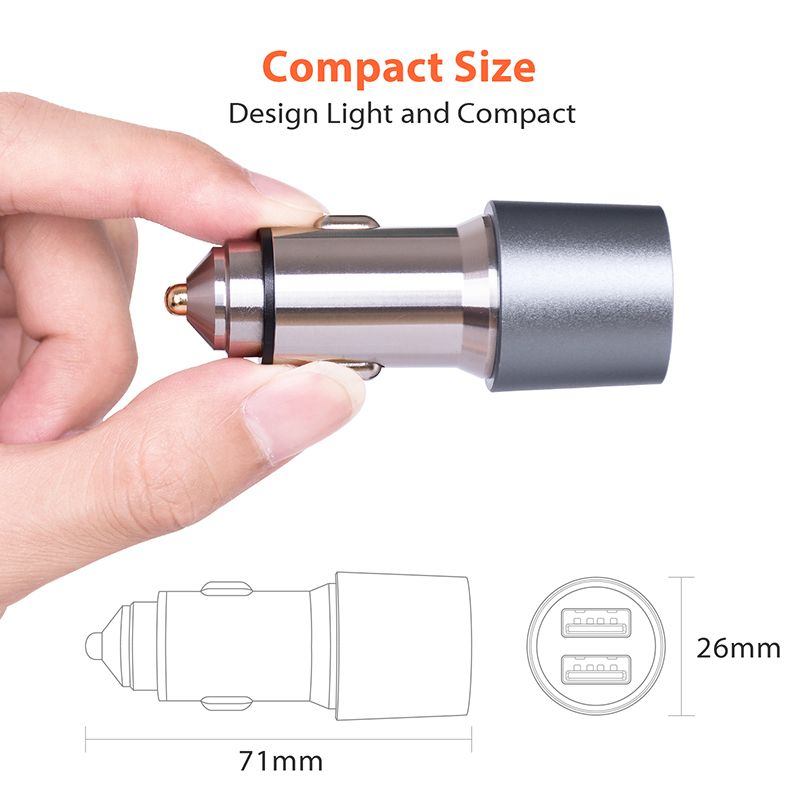 Quick Charge 3.0 Dual USB Car Charger MK-C1