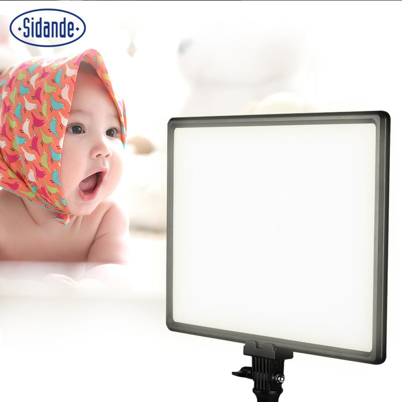 Sidande LED-300 Soft Light LED LCD Video Photographic Light 3200K-5600K Digital Dimming Supplement Lamp for Wedding Video Microfilm Anchor Interview News